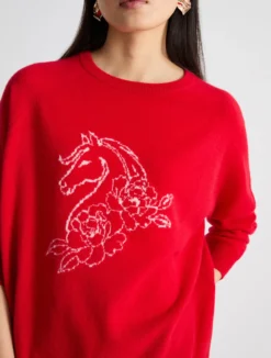 Maglia in cashmere - ROSSO
