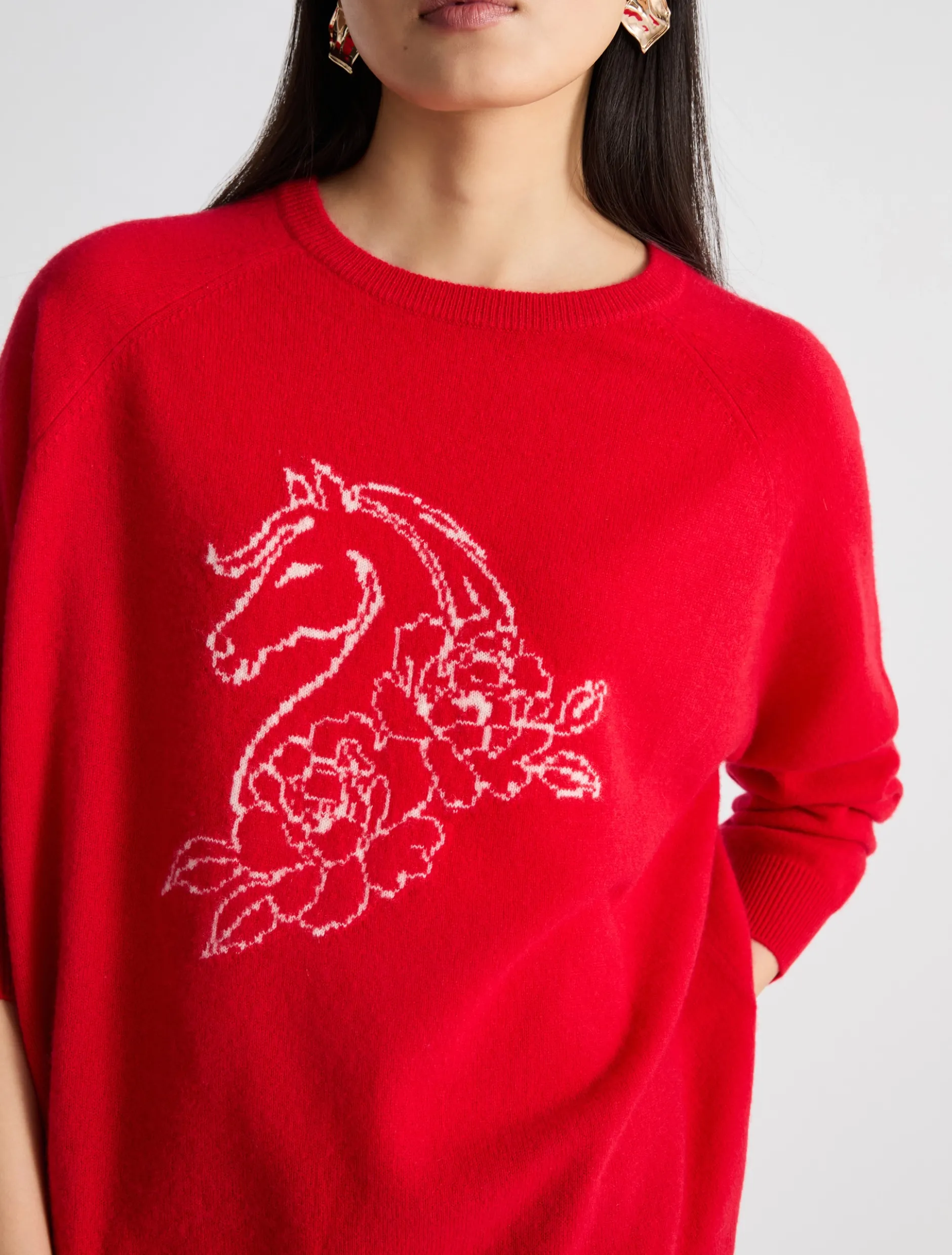 Maglia in cashmere - ROSSO