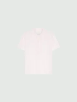 Maglia in viscosa con manica corta - ROSA