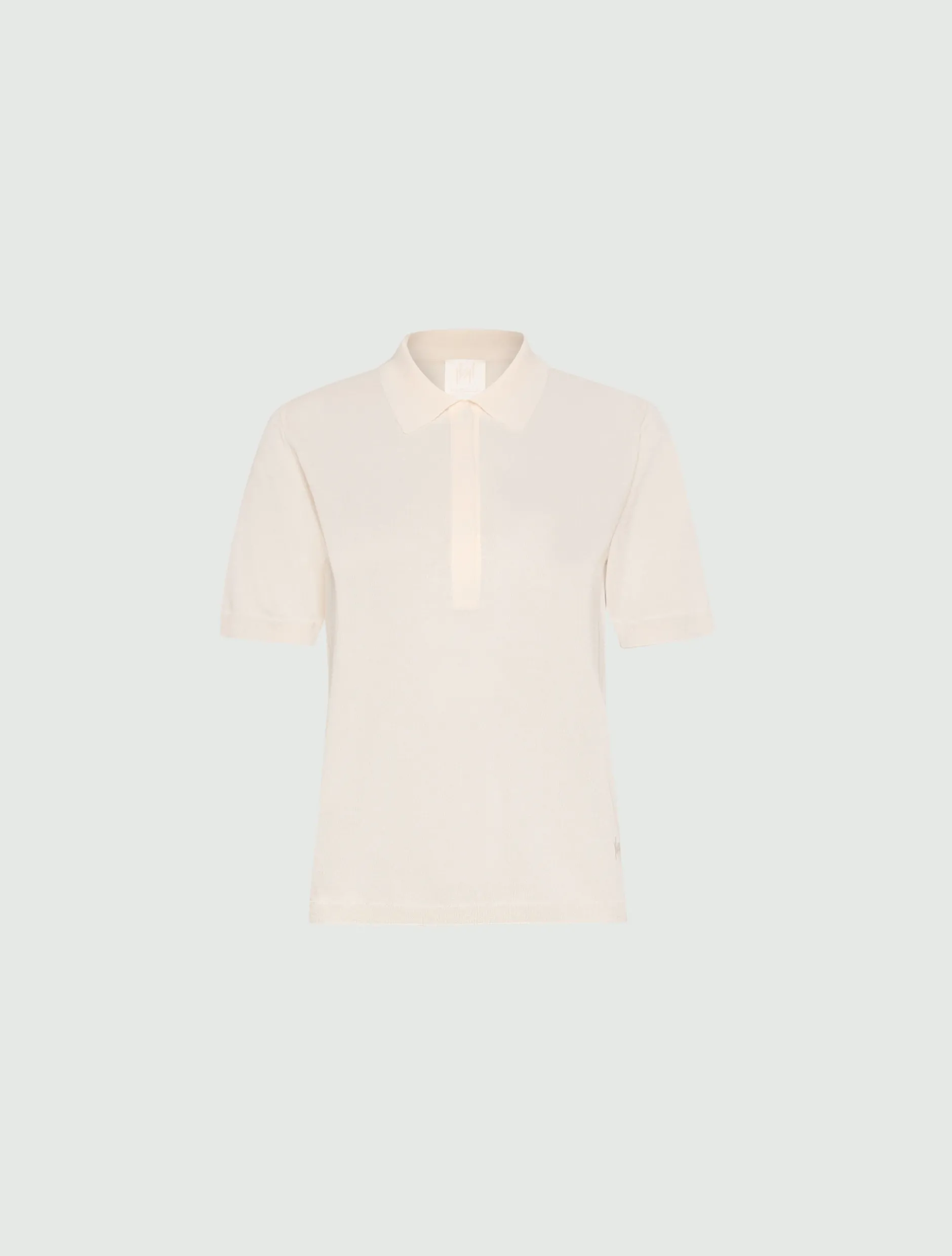 Maglia in viscosa con manica corta - BIANCO LANA