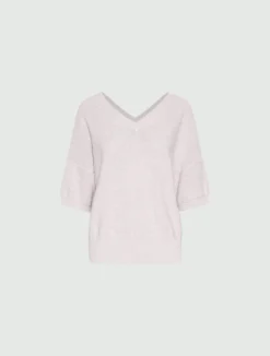 Maglia oversize con lurex - ROSA