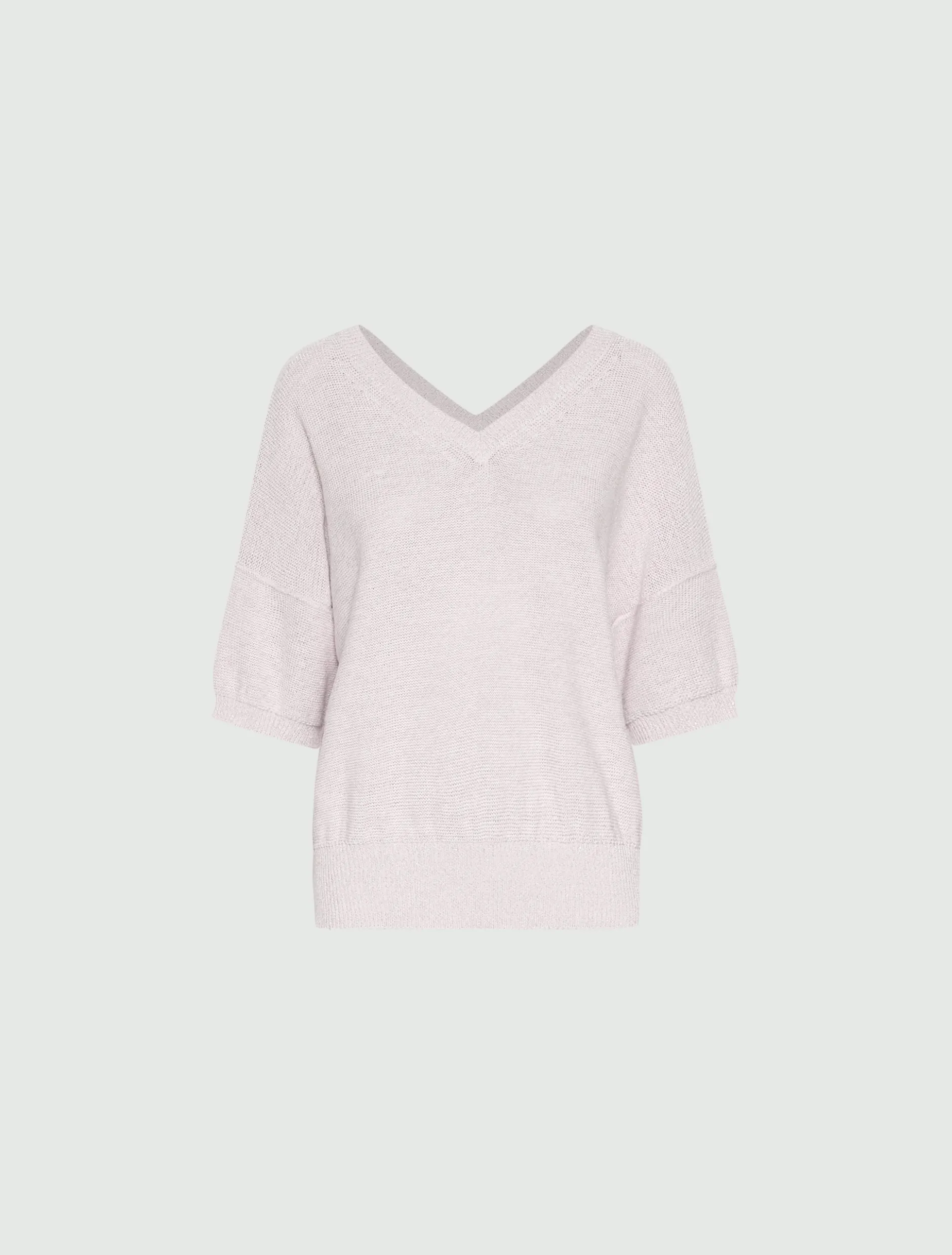 Maglia oversize con lurex - ROSA