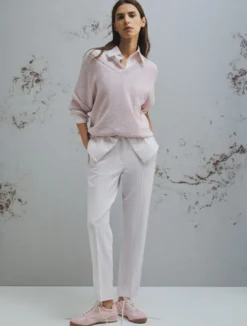 Maglia oversize con lurex - ROSA