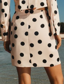 Mini gonna in satin - CIPRIA