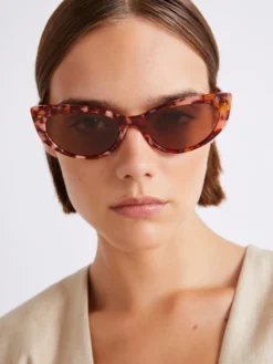 Occhiale cat-eye - MARRONE