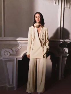 Pantalone ampio in enver satin - CIPRIA