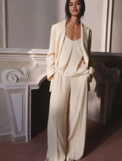 Pantalone ampio in enver satin - CIPRIA