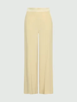 Pantalone ampio in enver satin - GIALLO