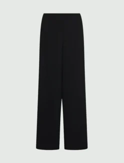 Pantalone ampio in envers satin - NERO