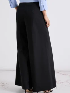 Pantalone ampio stretch - NERO