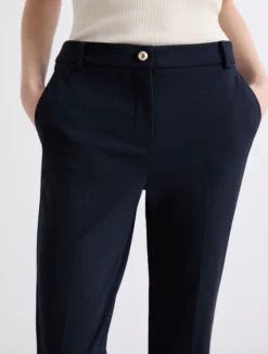 Pantalone chino in jersey - BLU