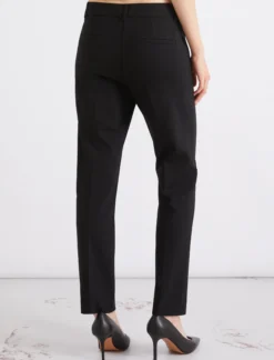 Pantalone chino in jersey - NERO