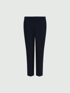 Pantalone cropped in tela stretch - BLU NOTTE