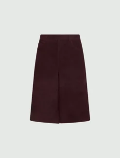 Pantalone culotte in camoscio - BORDEAUX