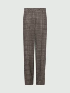 Pantalone dritto in flanella - TORTORA