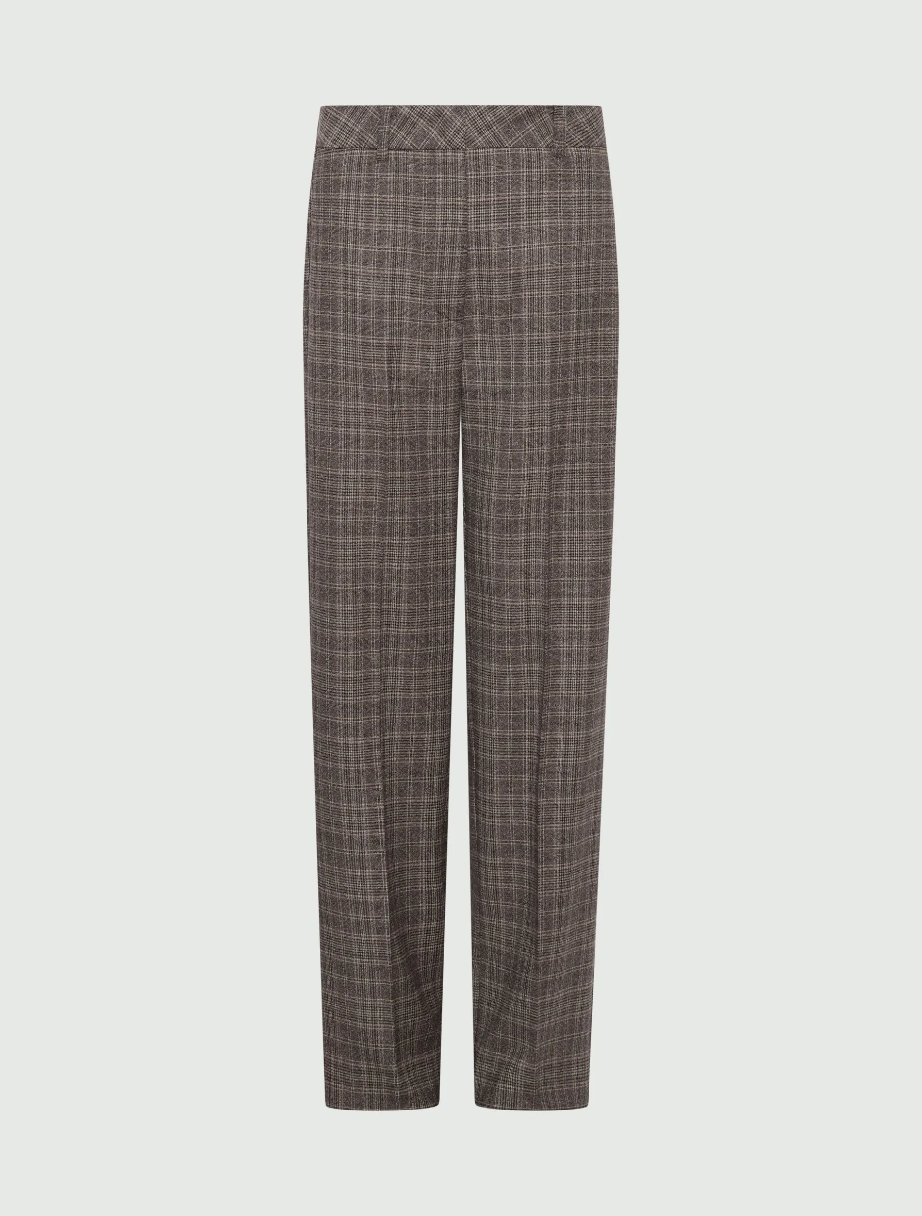 Pantalone dritto in flanella - TORTORA