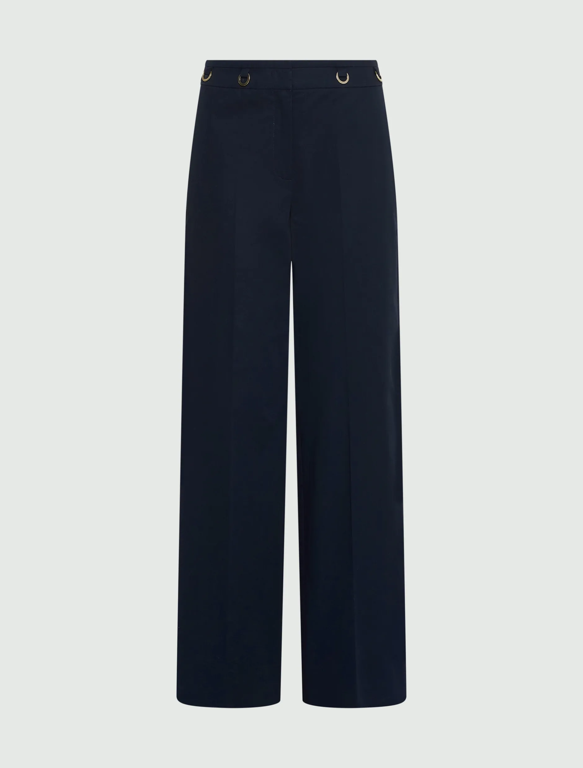 Pantalone dritto in gabardina - BLU