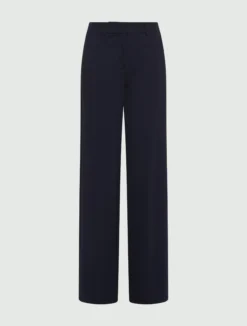 Pantalone dritto in jersey - BLU