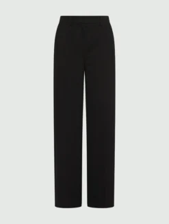 Pantalone dritto in jersey - NERO