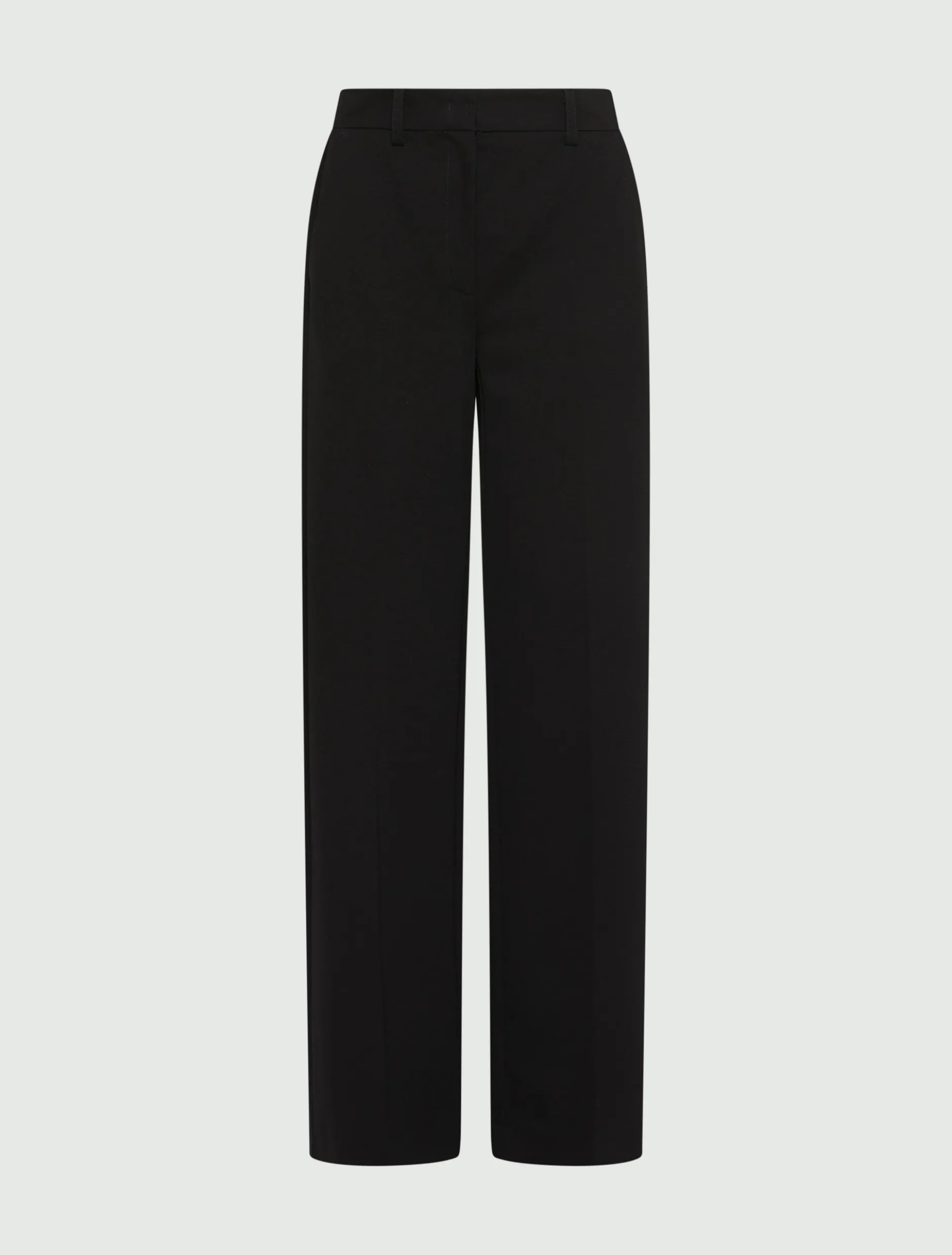 Pantalone dritto in jersey - NERO