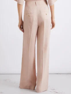 Pantalone dritto in lino - CIPRIA