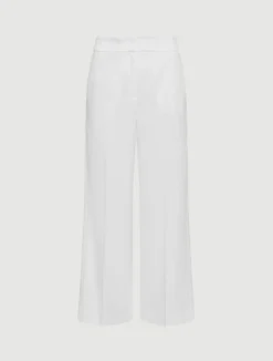 Pantalone in envers satin - BIANCO LANA