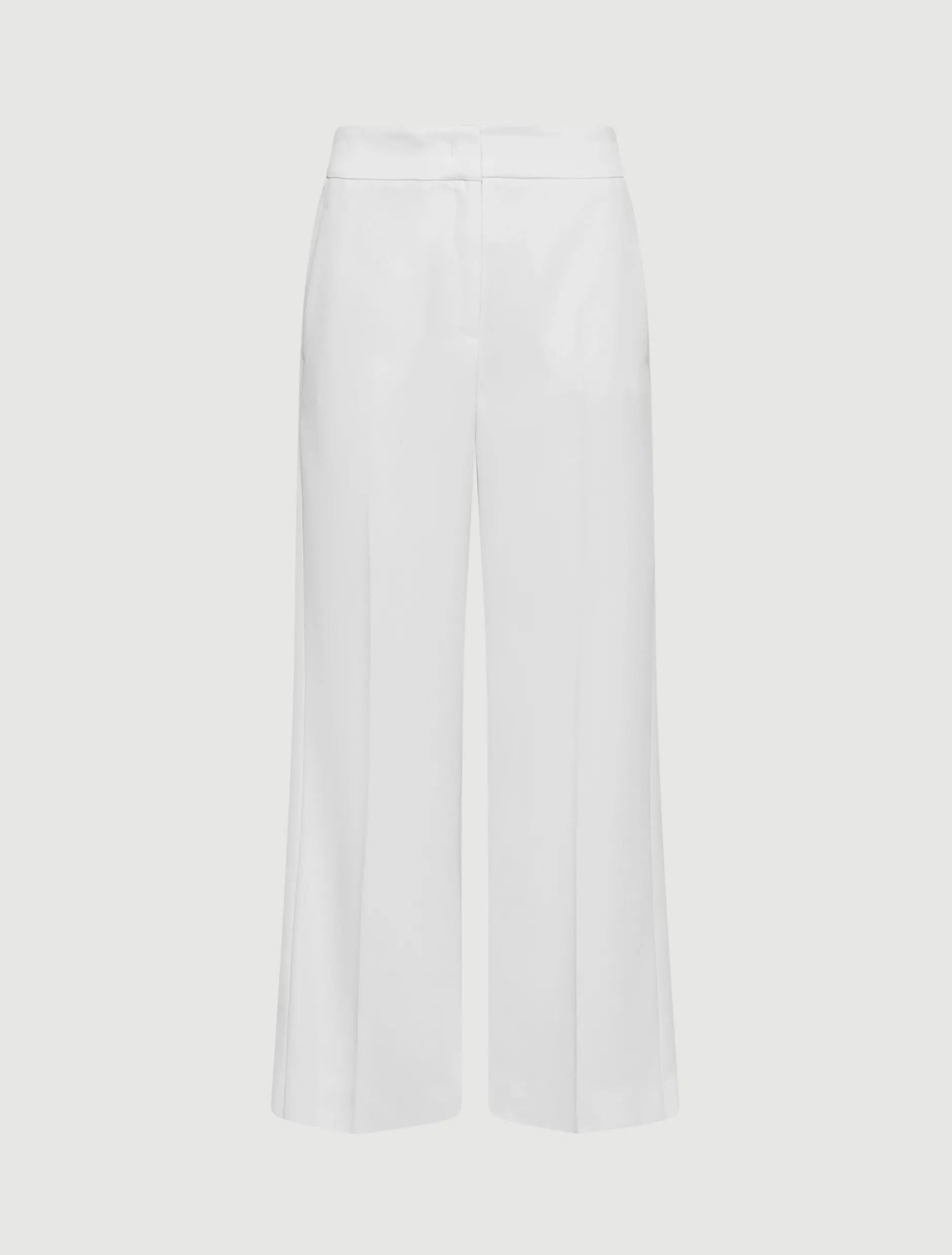 Pantalone in envers satin - BIANCO LANA