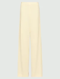 Pantalone in envers satin - BIANCO LANA