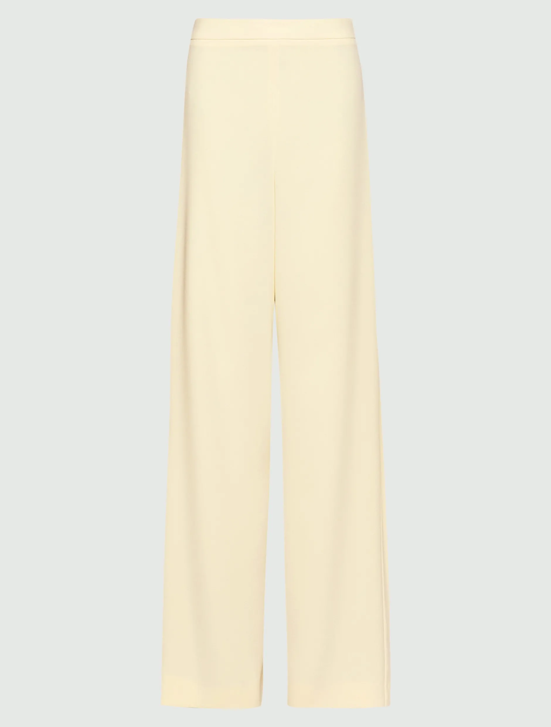 Pantalone in envers satin - BIANCO LANA