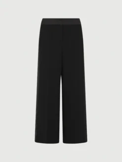 Pantalone in envers satin - NERO