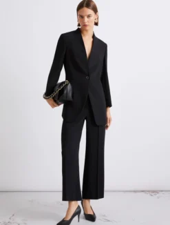 Pantalone in envers satin - NERO
