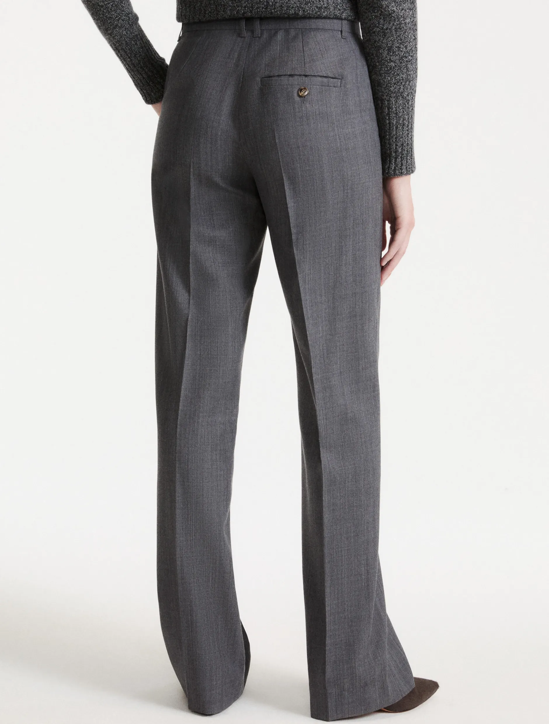 Pantalone in gabardina - GRIGIO MELANGE