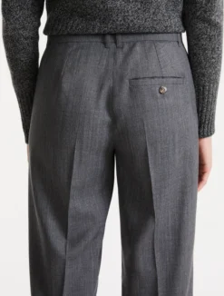 Pantalone in gabardina - GRIGIO MELANGE