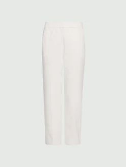Pantalone in misto cotone stretch - BIANCO