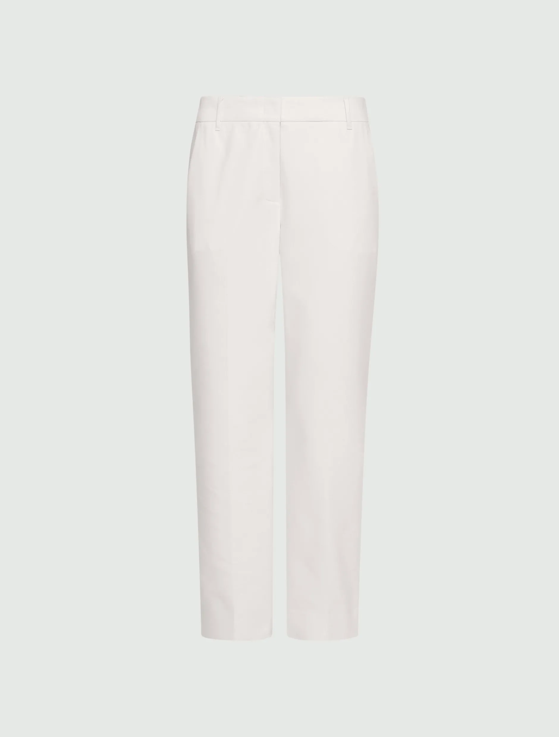 Pantalone in misto cotone stretch - BIANCO