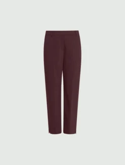 Pantalone in misto cotone stretch - BORDEAUX