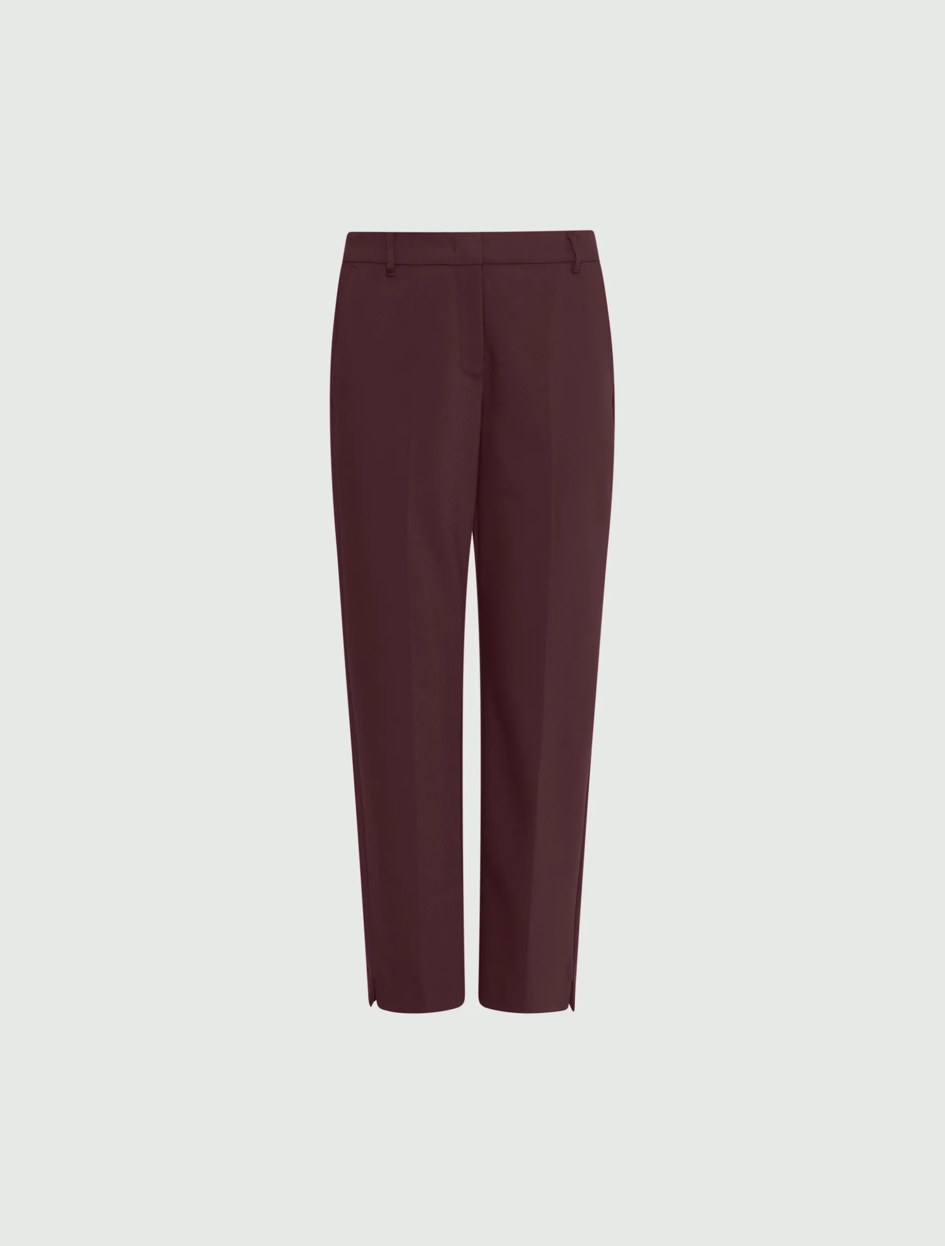 Pantalone in misto cotone stretch - BORDEAUX