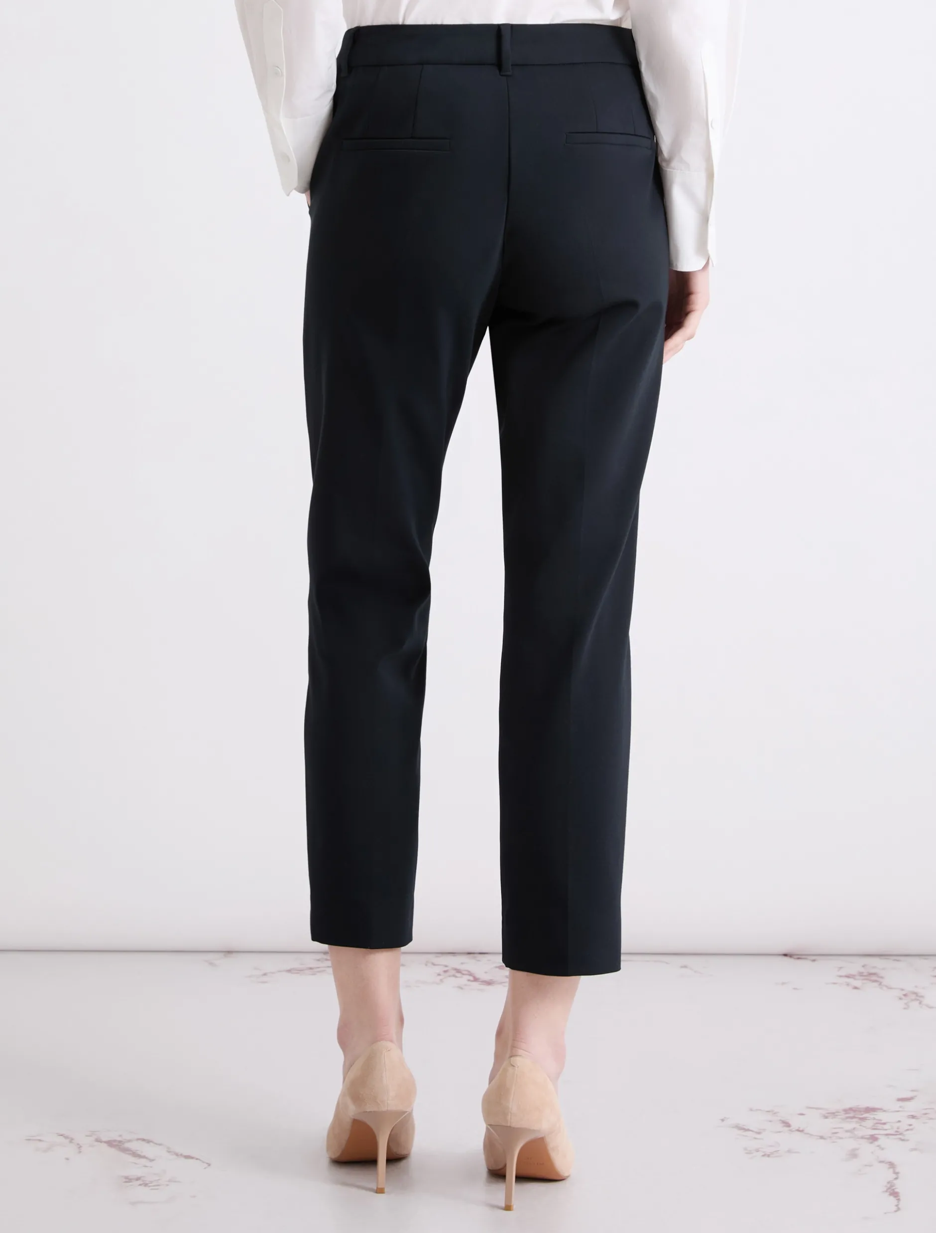 Pantalone in misto cotone stretch - BLU