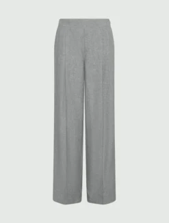Pantalone in misto lino lavato - GRIGIO MELANGE