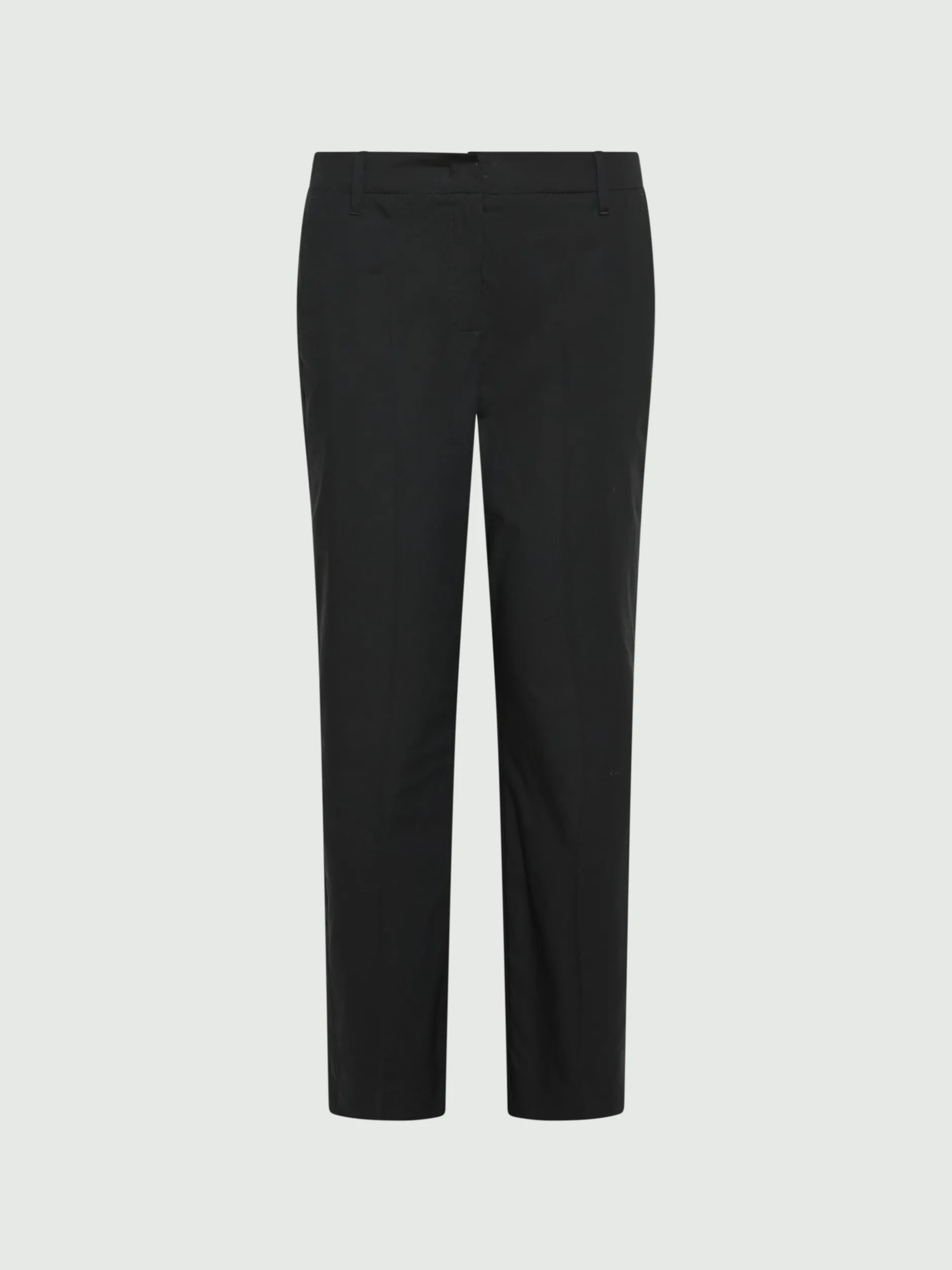 Pantalone in popeline stretch - NERO