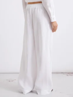 Pantalone in puro lino - BIANCO OTTICO
