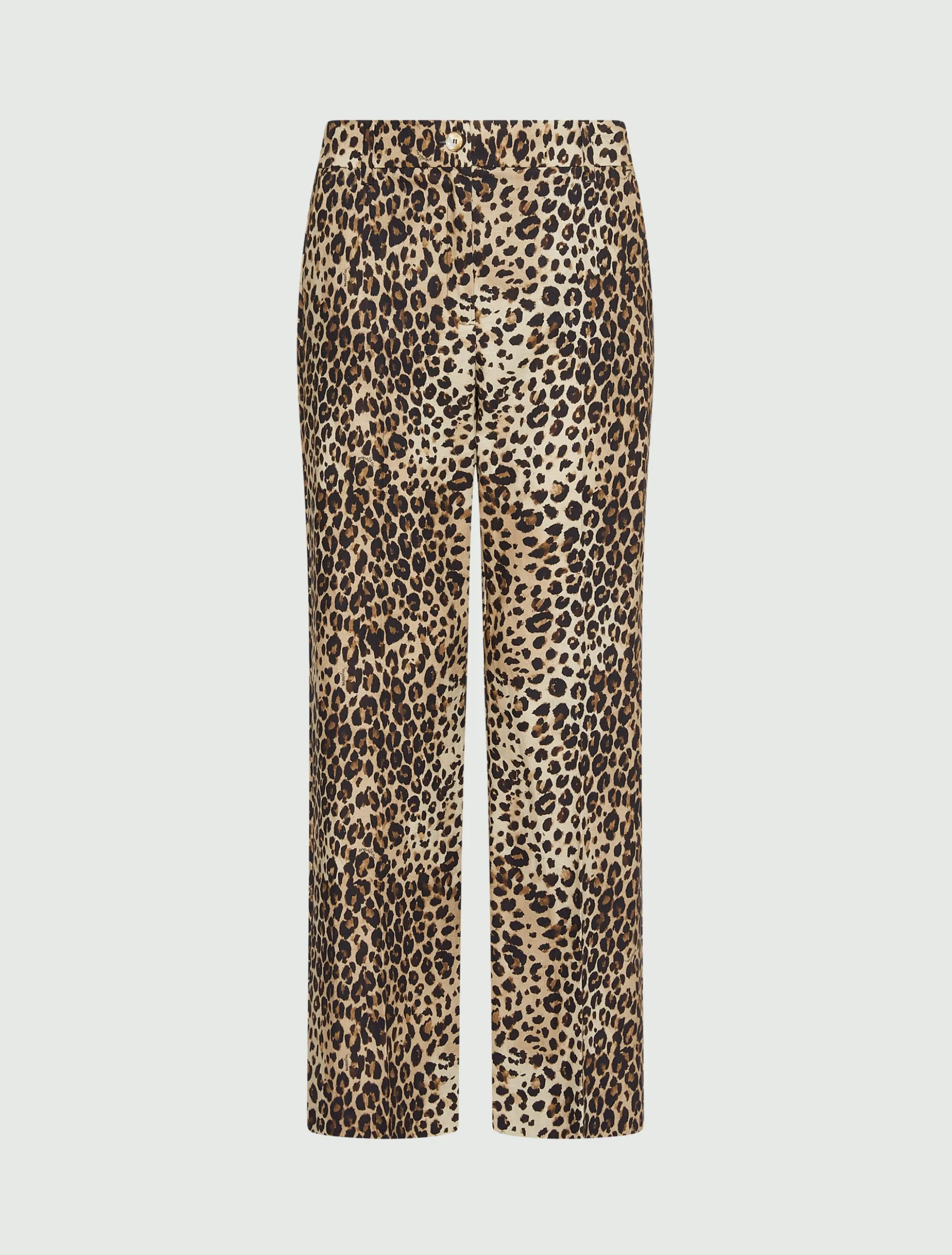 Pantalone in stuoia di misto lino - BEIGE