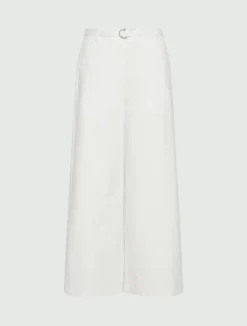 Pantalone in tela paracadute - BIANCO LANA