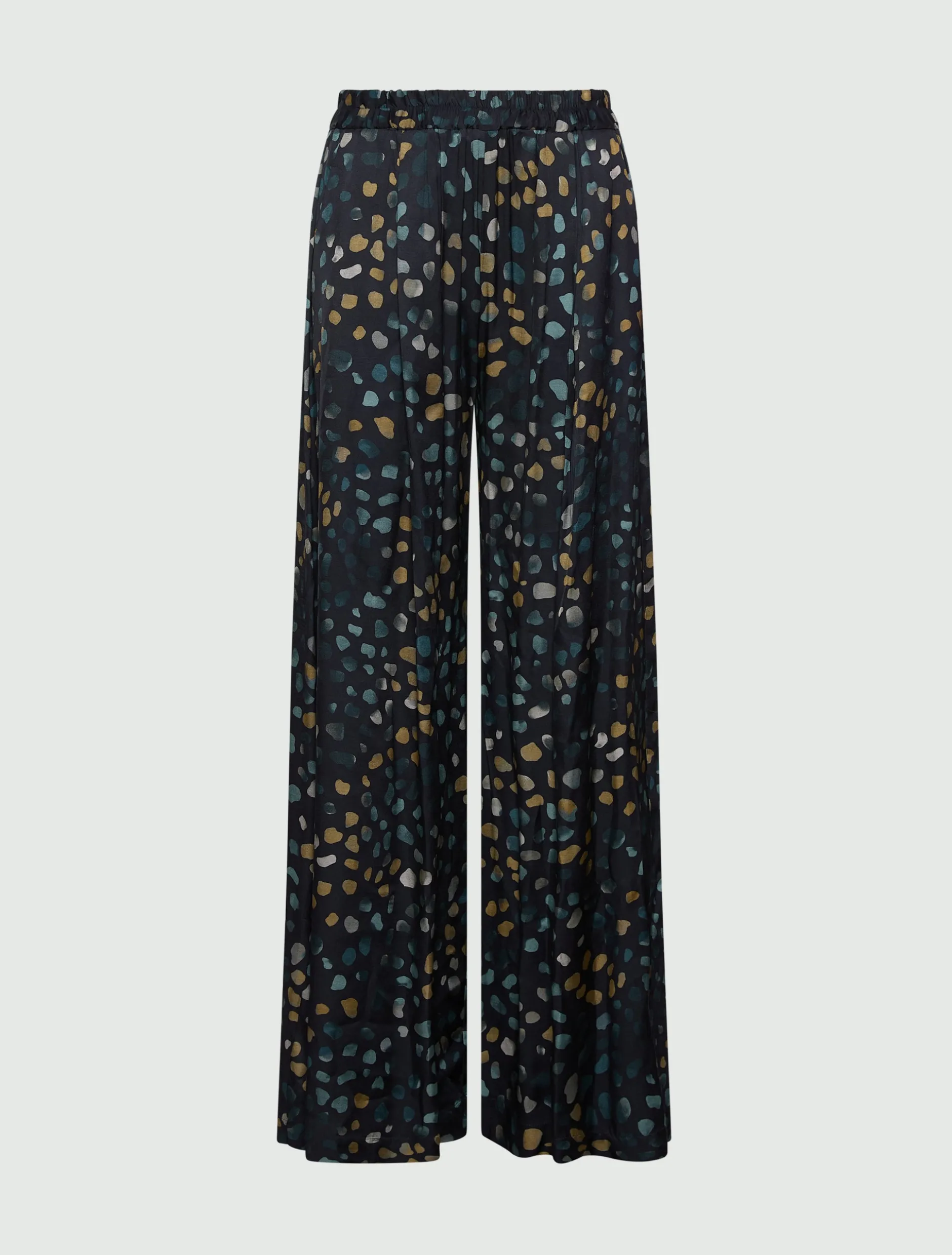 Pantalone in twill stampato - NAVY