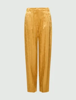 Pantalone in viscosa jacquard - ZAFFERANO