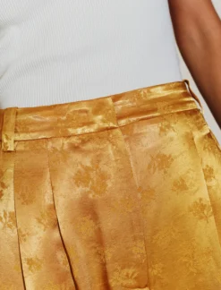 Pantalone in viscosa jacquard - ZAFFERANO