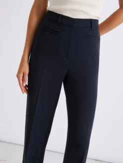 Pantalone leggermente flare in cady - BLU