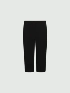 Pantalone pinocchietto in envers satin - NERO