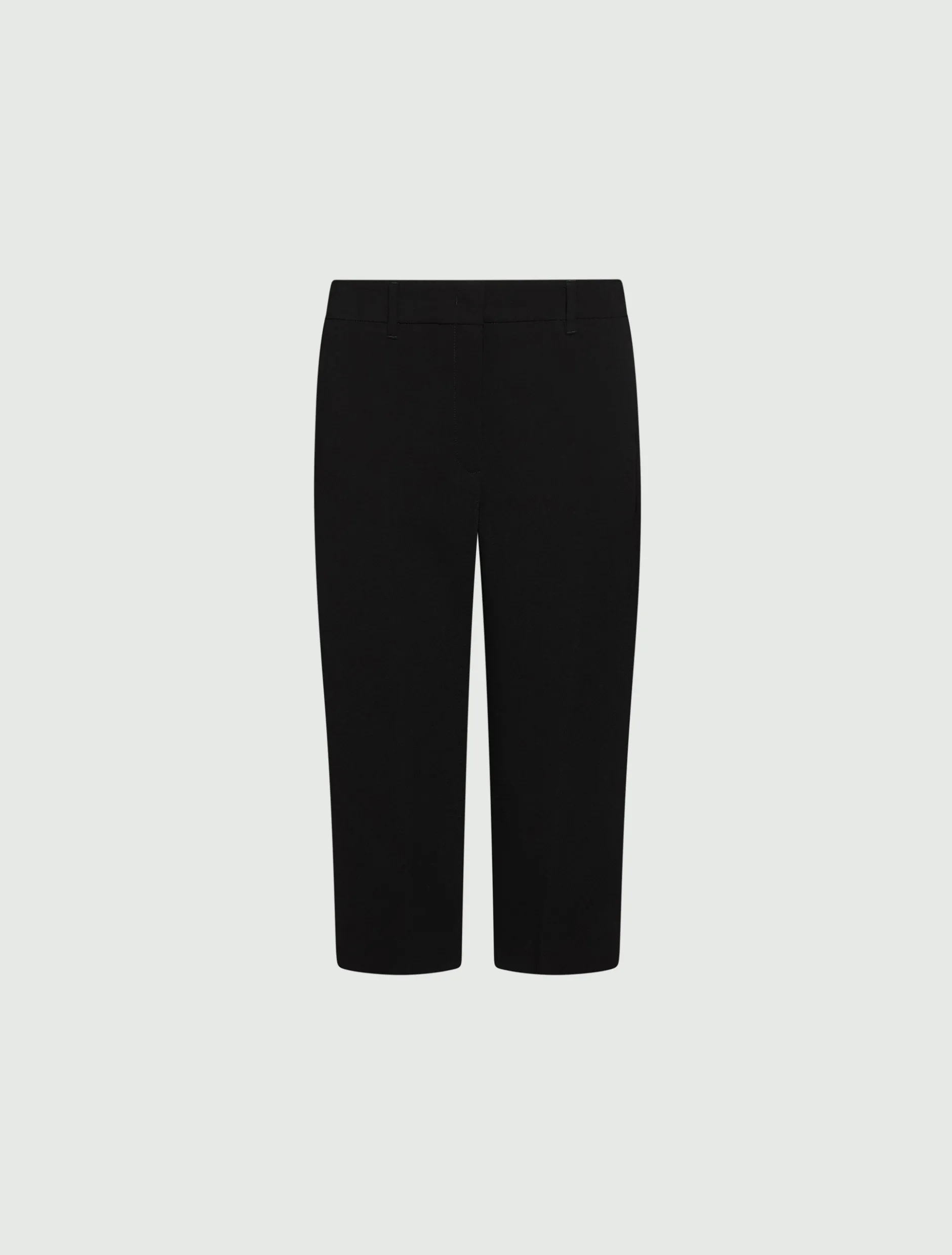 Pantalone pinocchietto in envers satin - NERO