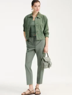 Pantalone slim - VERDE